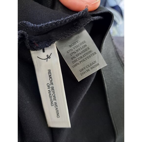 Ann Taylor Black Tiered Ruffle Fringe Mini Skirt Size 6 Women's  Academia Goth - Picture 7 of 7